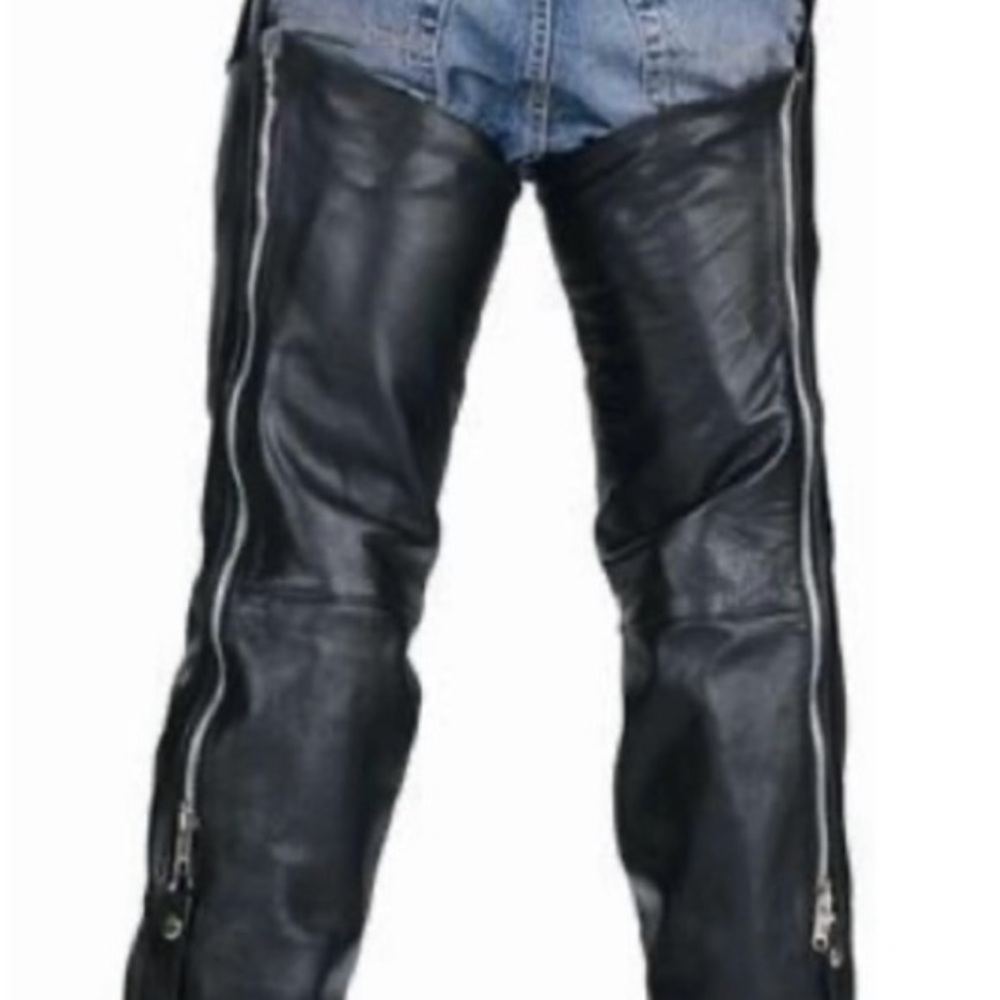 Black Leather Chaps